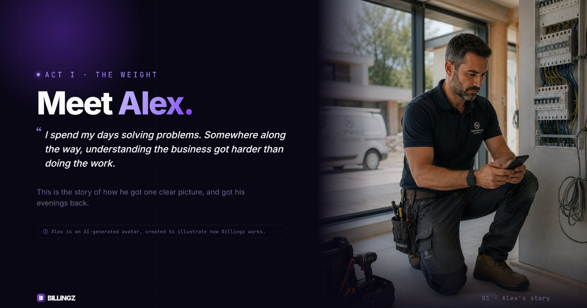 Alex's Story · Electrician cover
