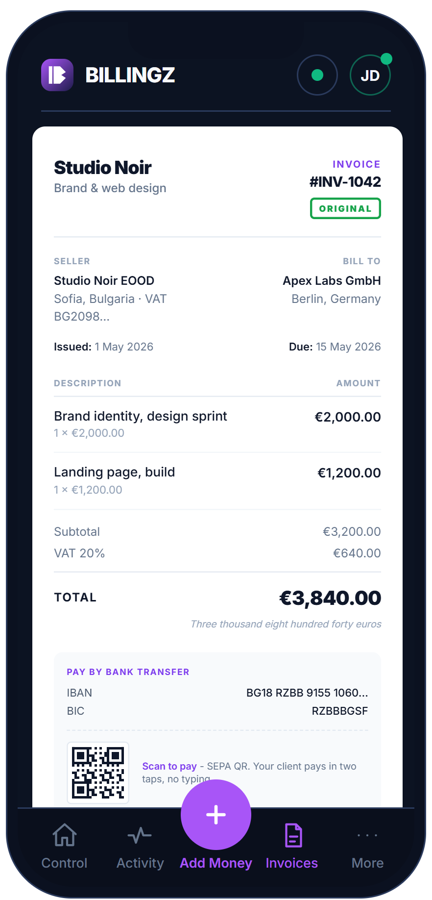 Billingz invoice